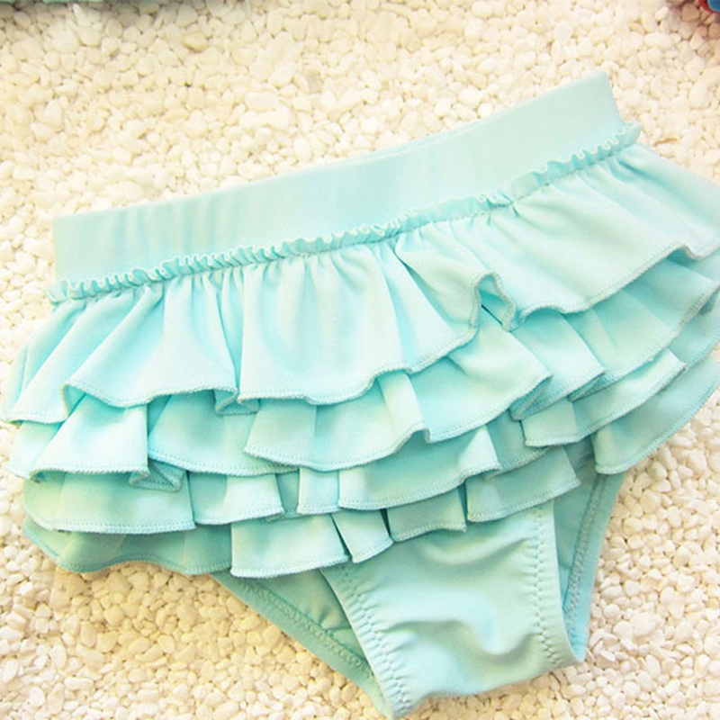 Bộ 3 Món Áo Crop Top + Bikini Xinh Xắn Cho Bé Gái