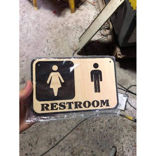 Bảng Gỗ Treo Cửa - Bảng WC - Nhà Vệ Sinh