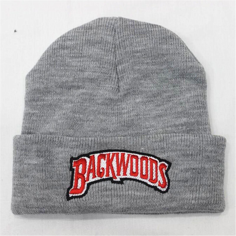 Mới Mũ Len Thêu Chữ backwoods Phong Cách hip hop Thời Trang Thu Đông