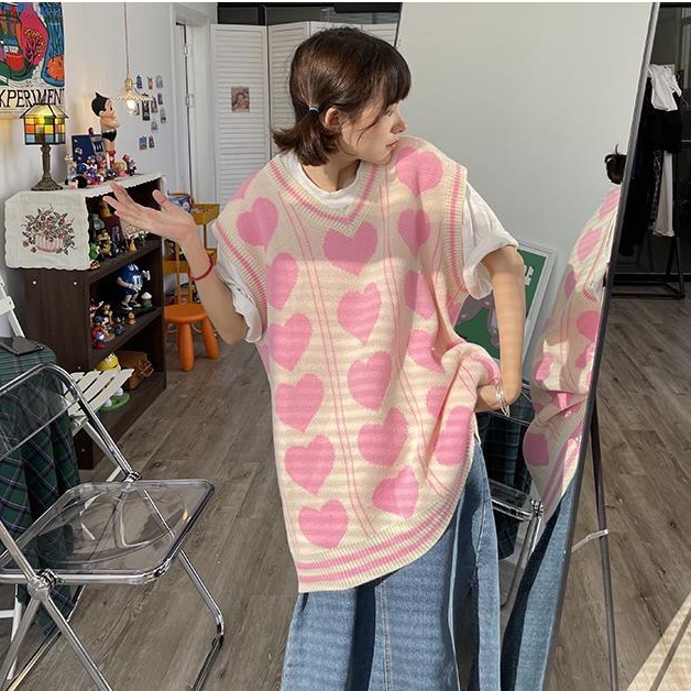 Áo Không Tay Cổ Chữ V Dáng Rộng Thiết Kế Mới Thời Trang Dành Cho Nữ