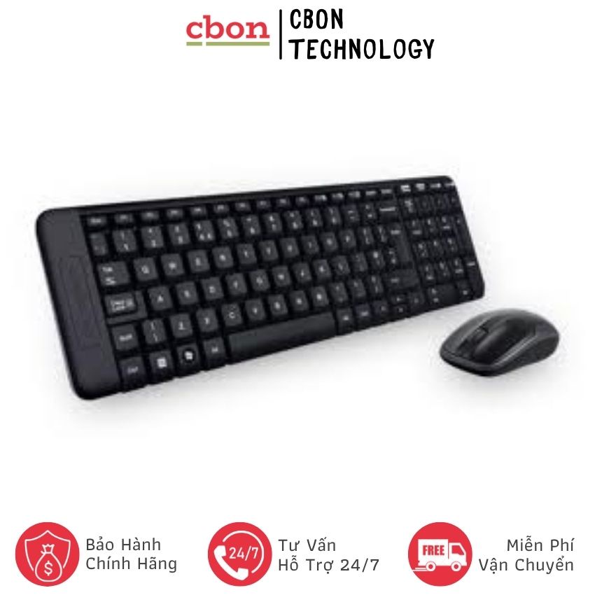 Bộ chuột bàn phím chuột wireless Logitech MK220 -CBon Technology- CB091 Hàng Chính Hãng Giá Tốt