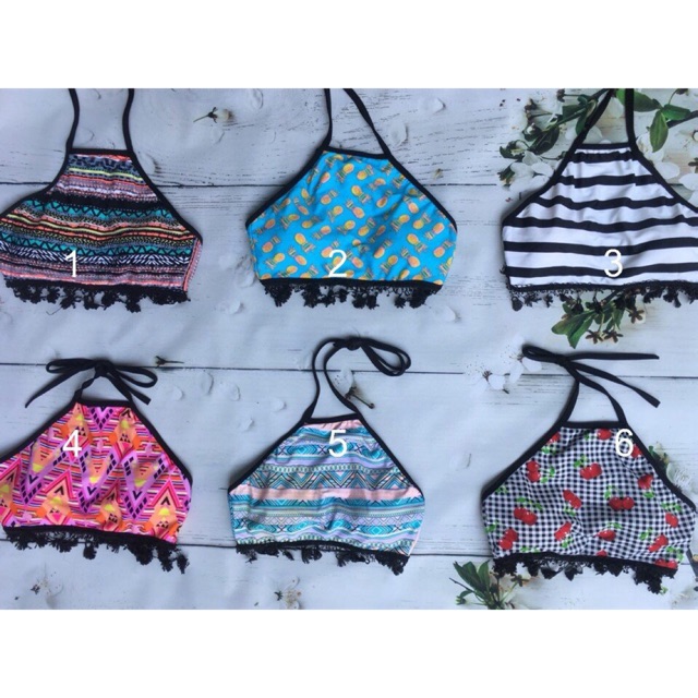 Áo bikini yếm thổ cẩm
