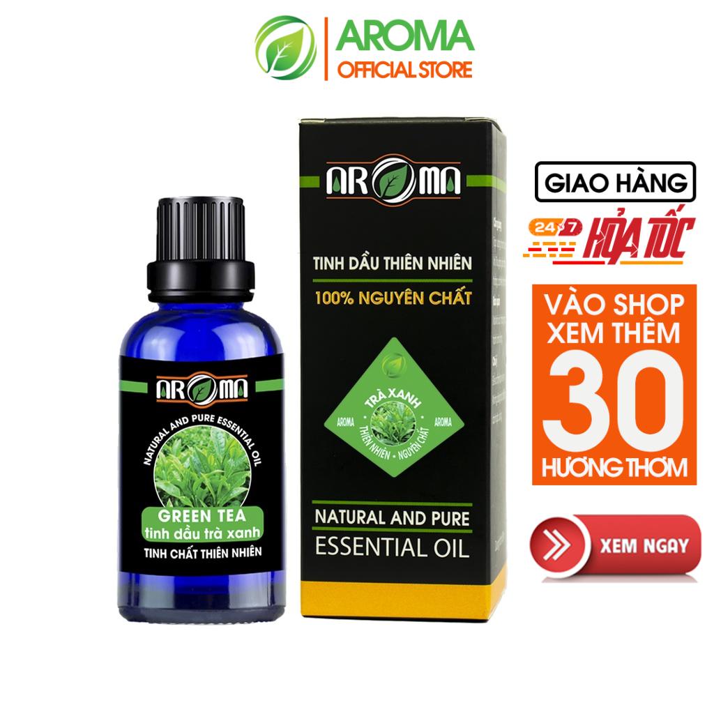 Tinh dầu Trà Xanh AROMA | Green Tea Essential Oil, tinh dầu thơm phòng, sáng da, sạch mụn