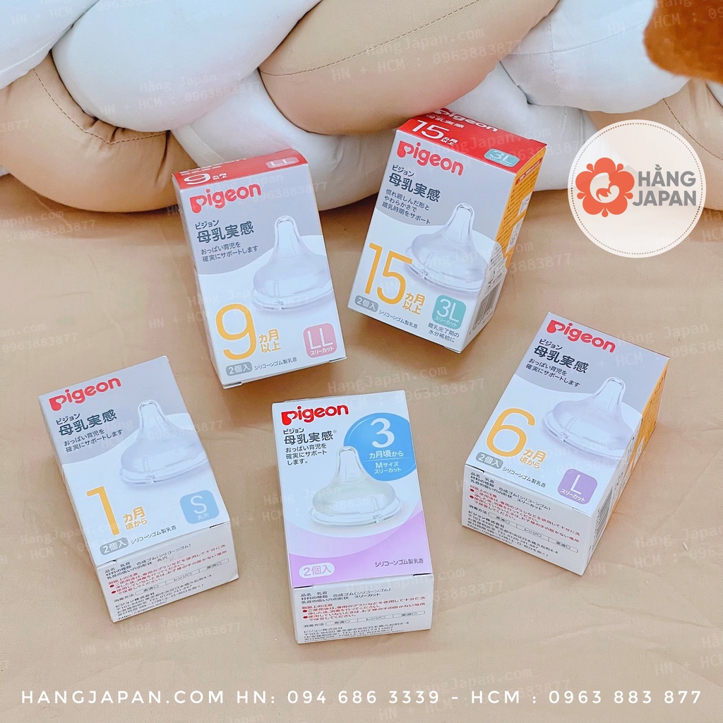 Pigeon - Núm thay thế bình cổ rộng các size