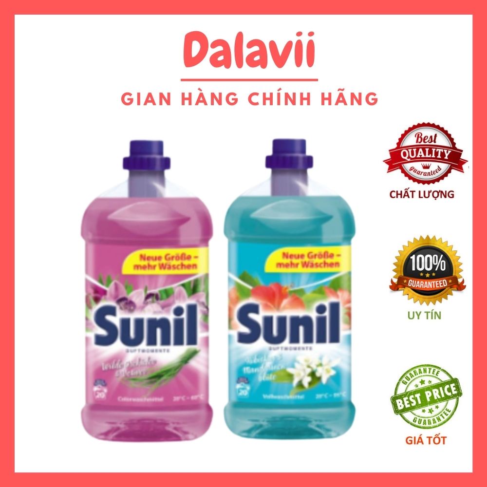 Nước giặt quần áo Sunil Rei hương hoa 1.32L nội địa Đức
