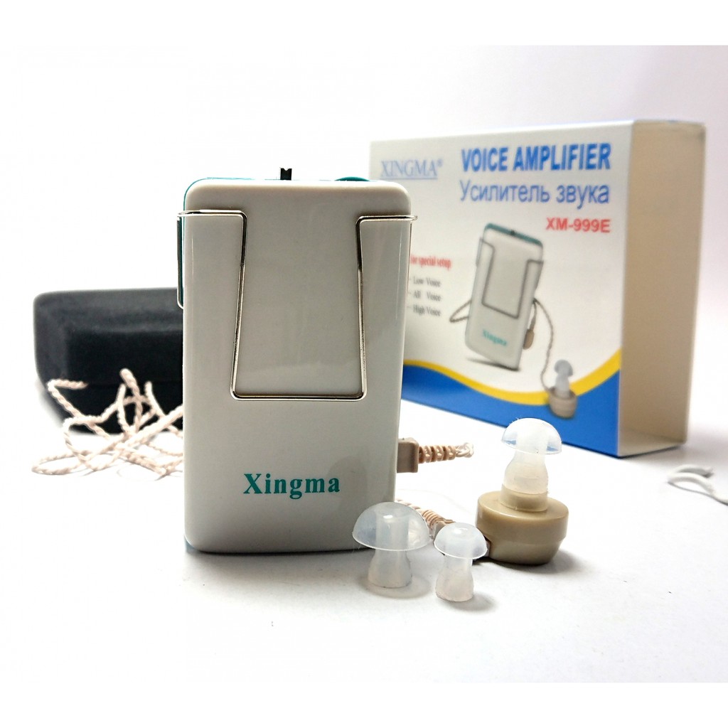 Máy trợ thính 1 tai Xingma 999E âm thanh nghe trong trẻo trung thực có tặng kèm pin AA