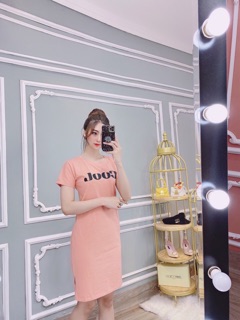 Đầm thun thái dáng dài phom rộng