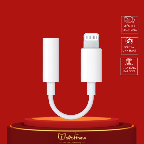 ()Jack Chuyển Đổi Cổng Chuyển Tai Nghe Zin Bóc Máy Cho ip 7/8/X/XSmax/11/12