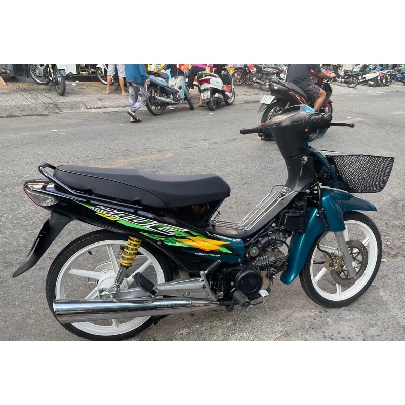 Tem in 3 lớp Honda Wave 100 màu xanh lá Thailand