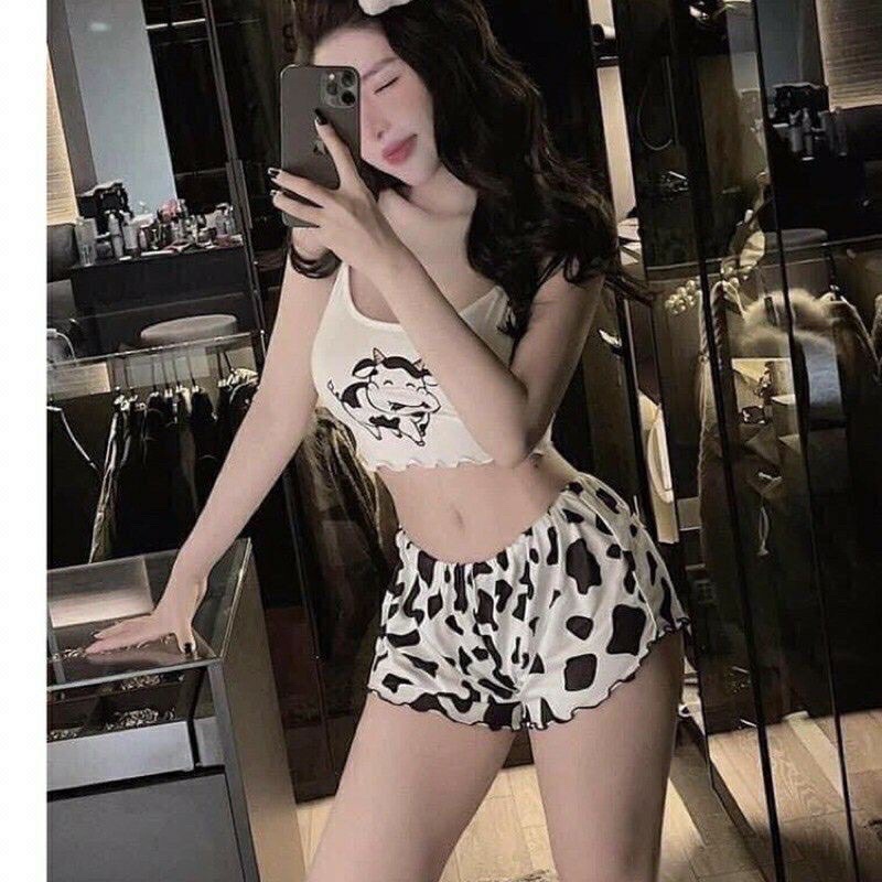 Quần đùi tim hồng 🦋SHORT THÁI LAN🌸Quần ngủ nữ siêu xinh (35-55kg),Dáng xòe, cạp chun, vải cotton mịn mát co giãn 4 chiều