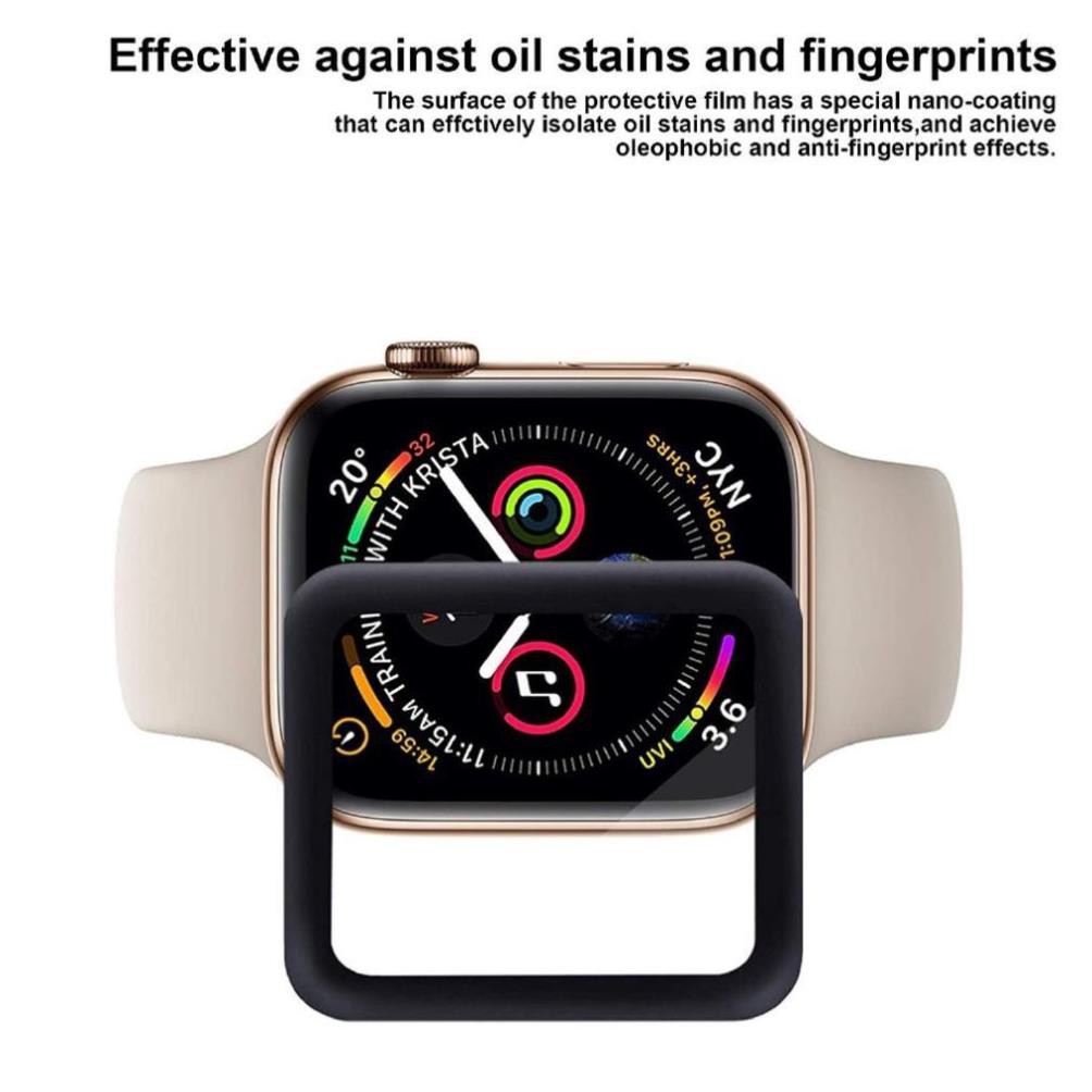 Kính cường lực 3D dán bảo vệ màn hình đồng hồ thông minh Apple iWatch 38mm 42mm