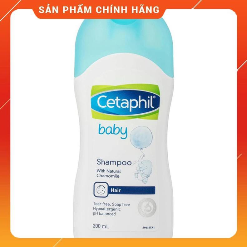 Dầu gội làm sạch, bảo vệ da dầu nhạy cảm cho bé Cetaphil Baby Shampoo 200ml
