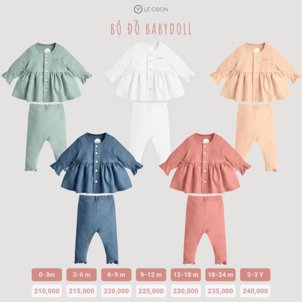 Le coon LC0765 Bộ quần áo bé gái Lecoon Baby Doll LC0765 AW2021