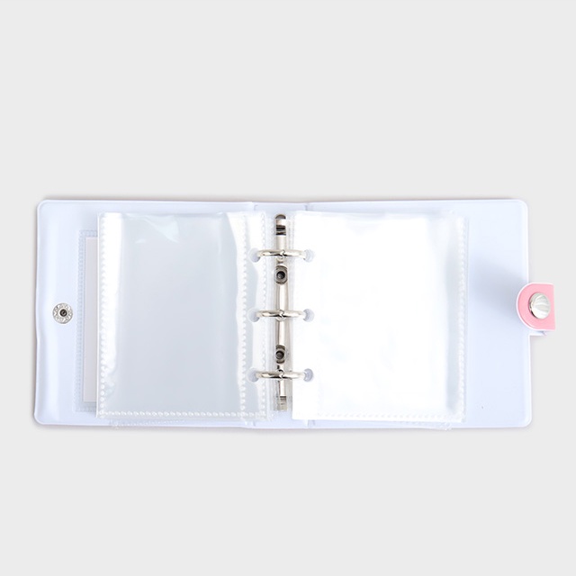 DAISO Collect Book  Sách sưu tầm ảnh 3 lỗ hình nhân vật Disney Alice  màu đen/hồng