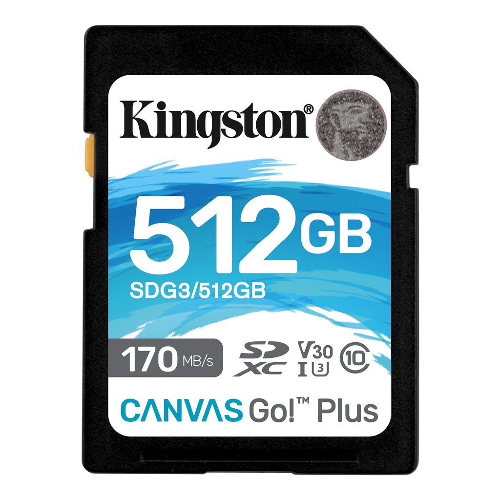 Thẻ Nhớ KINGSTON SDG3 CANVAS GO PLUS CLASS 10 64GB  / 128GB  / 256GB  / 512GB