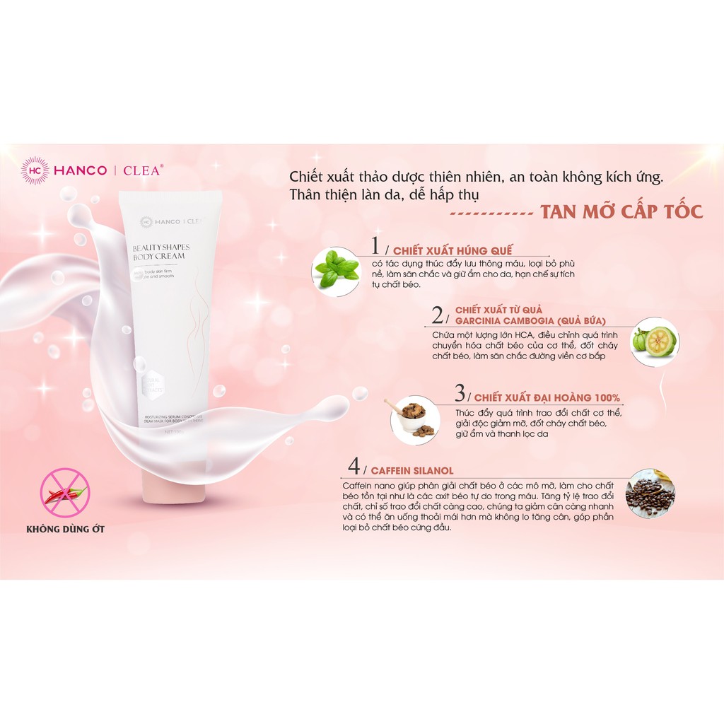 [Mua 1 được 3]KEM TAN MỠ HANCO GIẢM 2-8CM NGAY LẦM ĐẦU TEST | BigBuy360 - bigbuy360.vn