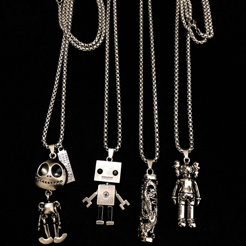 Dây Chuyền Mặt Hoạt Hình 23AA Phong Cách Hàn Quốc Cổ Điển Dễ Phối Đồ Thời Trang