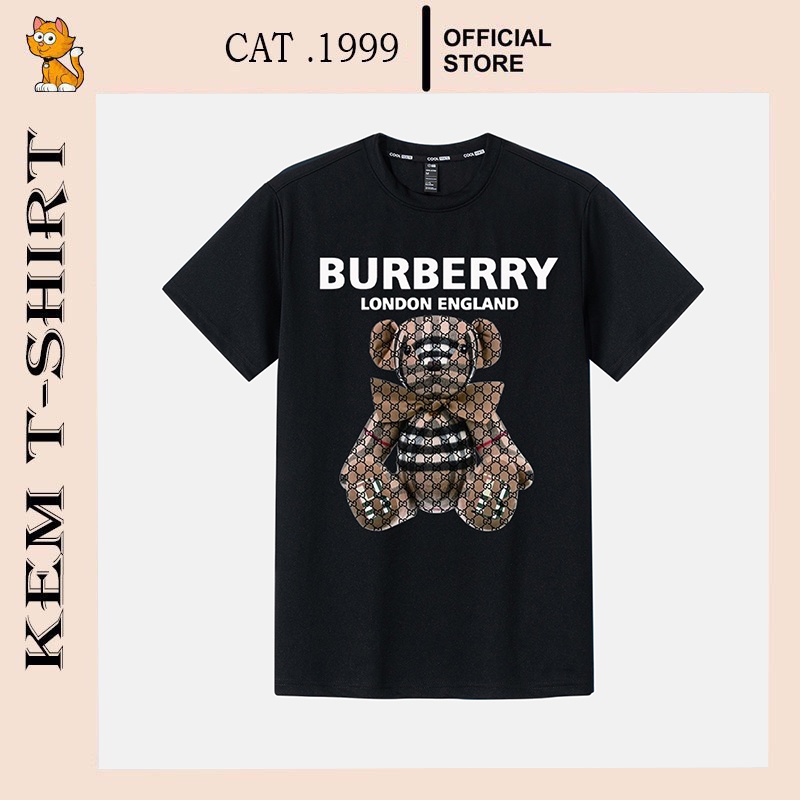 HZCJ / Áo thun Oversize Teddy Burberry, áo phông T shirt nam nữ unisex 