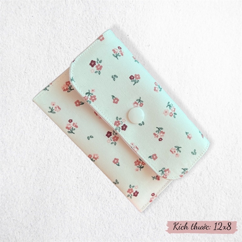 Ví vải mini dáng dài handmade xinh xắn