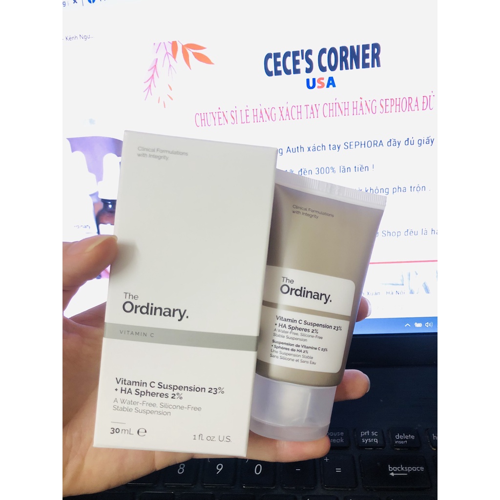 Kem dưỡng sáng da, chống lão hóa The Ordinary Vitamin C Suspension 23% + Ha Spheres 2% 30ml