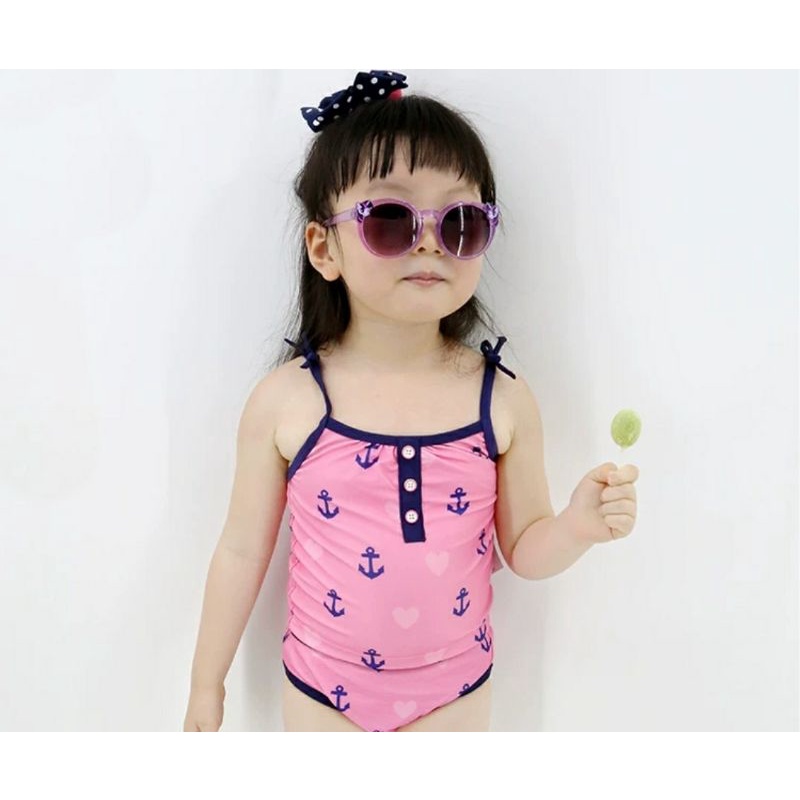 Mắt kính mát cao cấp H.M dạng tròn hình Ngựa Pony màu tím cho trẻ em
