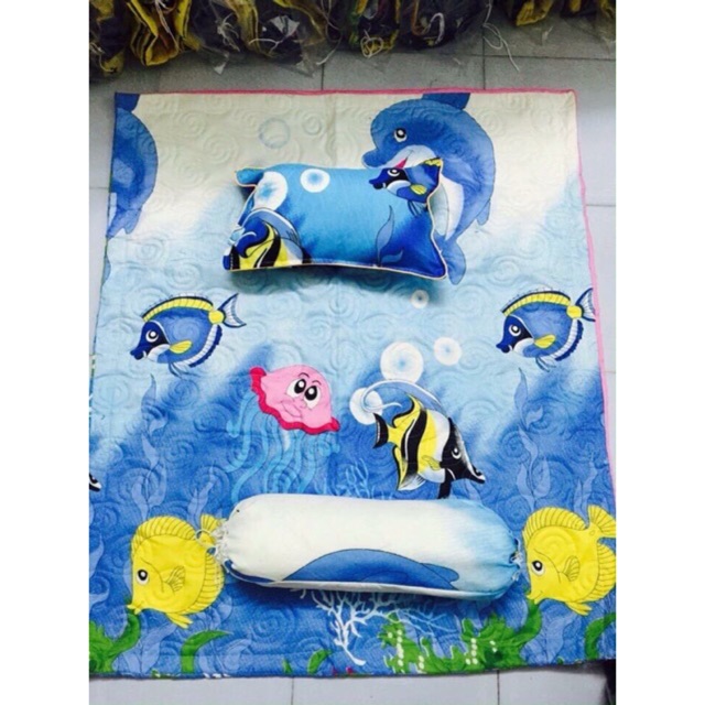 Combo 2 sét chăn gối  cho bé