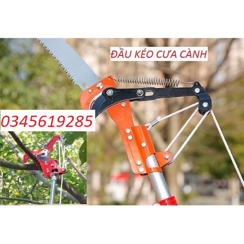 Đầu kéo cắt tỉa cành cưa cành trên cao [ chiều dài từ 2.5m - 3m - 5m - 6m - 7m ]