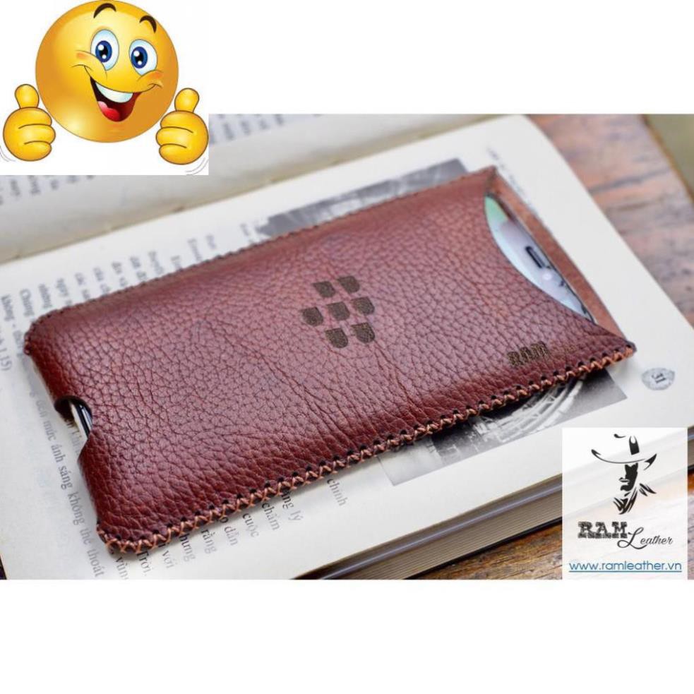 BAO DA BLACKBERRY DA BÒ VÂN HẠT KEY1 RAM H2 - HÀNG CHÍNH HÃNG RAM LEATHER .