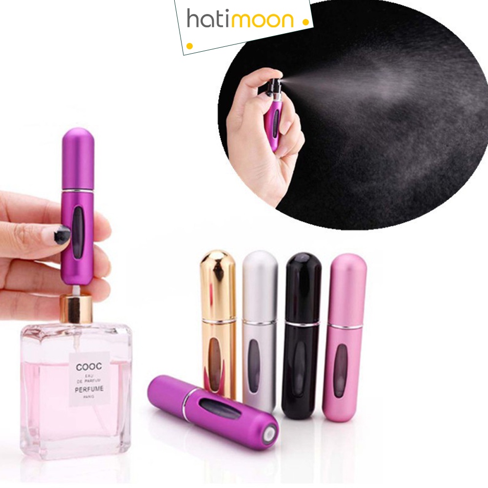 Bình chiết nước hoa, chai nhôm đựng nước hoa mini vỏ nhôm lõi thủy tinh 8ml H0011