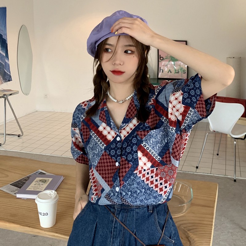 Thổ cẩm xanh đỏ vintage | 11 HIN