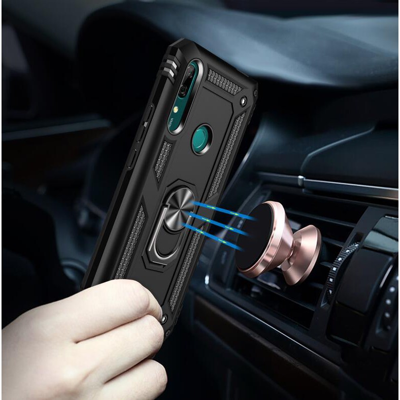 Ốp điện thoại gắn giá đỡ nam châm chống sốc cho Huawei Y9 Prime 2019