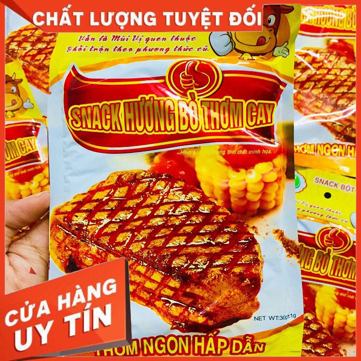 Combo 10 gói Snack hương bò thơm cay