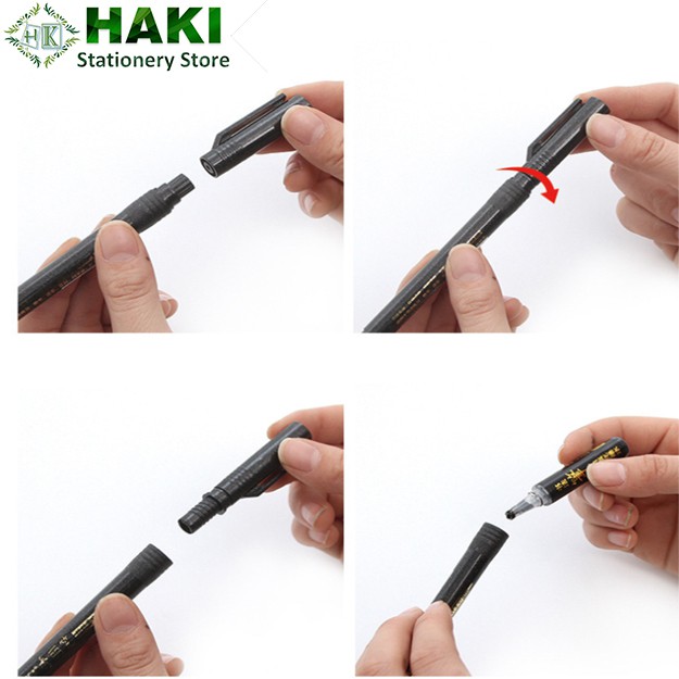 Bút viết thư pháp calligraphy HAKI, bút lông Baoke nhiều ngòi có thể đổ mực B22
