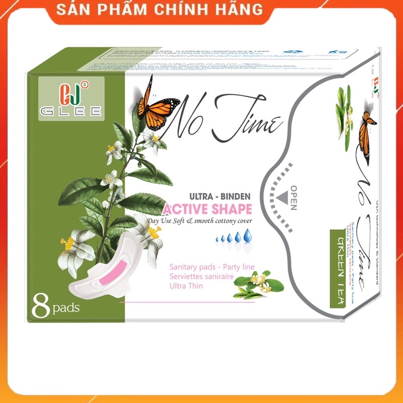 📌Đặc Biệt📌 Băng Vệ Sinh Tinh chất Trà Xanh,Hoa Bưởi NOTIME GLEE Singapore siêu thoáng, thấm hút, giảm đau bụng zeroshop