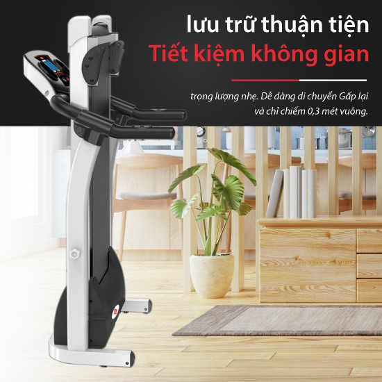 CHAIR19 - Máy chạy bộ SỬ DỤNG ĐIỆN đơn năng mẫu mới Treadmill M2 Công suất đạt 2.0HP