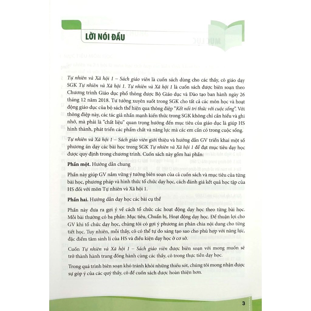 Sách Tự Nhiên Và Xã Hội 1 - Sách Giáo Viên