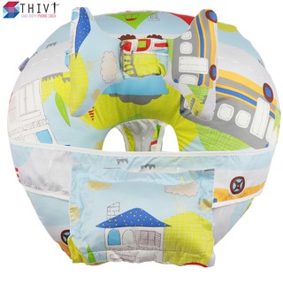 Bộ Gối Chống Trào Ngược Sữa Chữ C - Gối Chống Móp Đầu Tai Voi Cao Cấp Cho Mẹ Và Bé