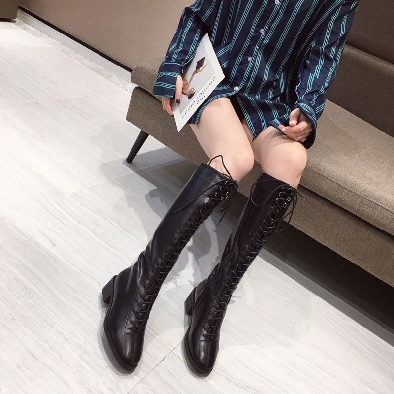 Bốt đùi cột dây