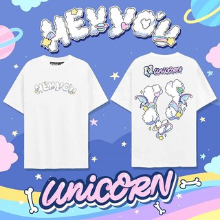 Áo Thun Unisex Hey You Họa Tiết Cừu Tay Ngắn