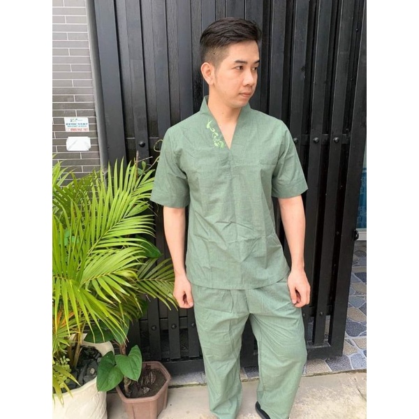 Bộ nam thiền vải tixi cao cấp
