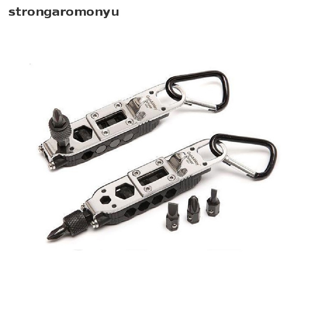 【YU】 Mini Multifunctional Screwdriver Outdoor EDC Keychain Shape Screwdrivers .