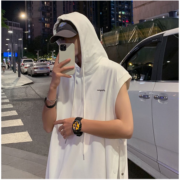 Áo thun nam có mũ trùm đầu mặc hè siêu cá tính, áo phông nam có mũ phong cách hip hop