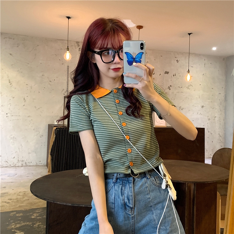 Áo Thun Polo Ngắn Tay Xinh Xắn Dành Cho Bạn Gái | BigBuy360 - bigbuy360.vn