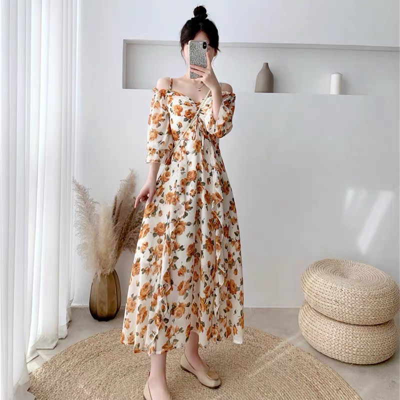 ODER đầm hoa nhúng ngực hai dây | BigBuy360 - bigbuy360.vn