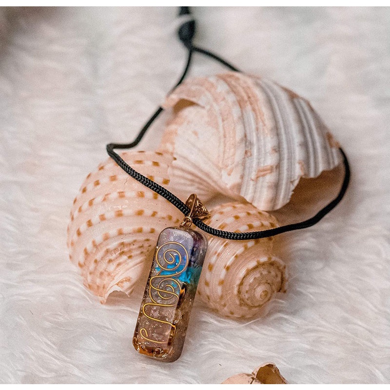 Vòng cổ Mặt Đá Chakra 7 Chakras Có Thể Điều Chỉnh