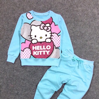 Bộ hello kitty bé gái 3 màu - giảm giá