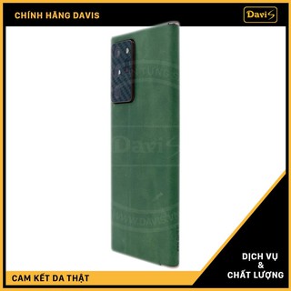 Miếng dán da full viền cho Samsung Note 20 ultra, da thật 100%, keo nhập khẩu cao cấp (Dán da Davis)