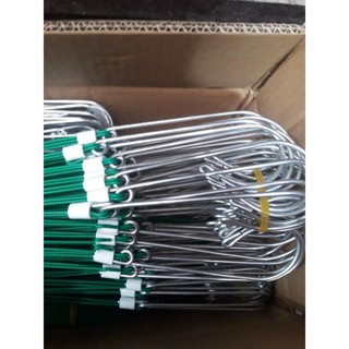 {GIÁ TẬN GỐC} 10 móc kẽm bọc nhựa chống gỉ 80cm dùng để treo lan