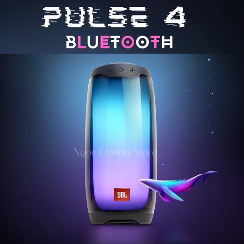 Loa bluetooth Pluse 4 hiệu ứng Đèn Led 360 Độ nháy theo nhạc, loa mini dễ thương âm thanh sống động, âm trầm siêu hót