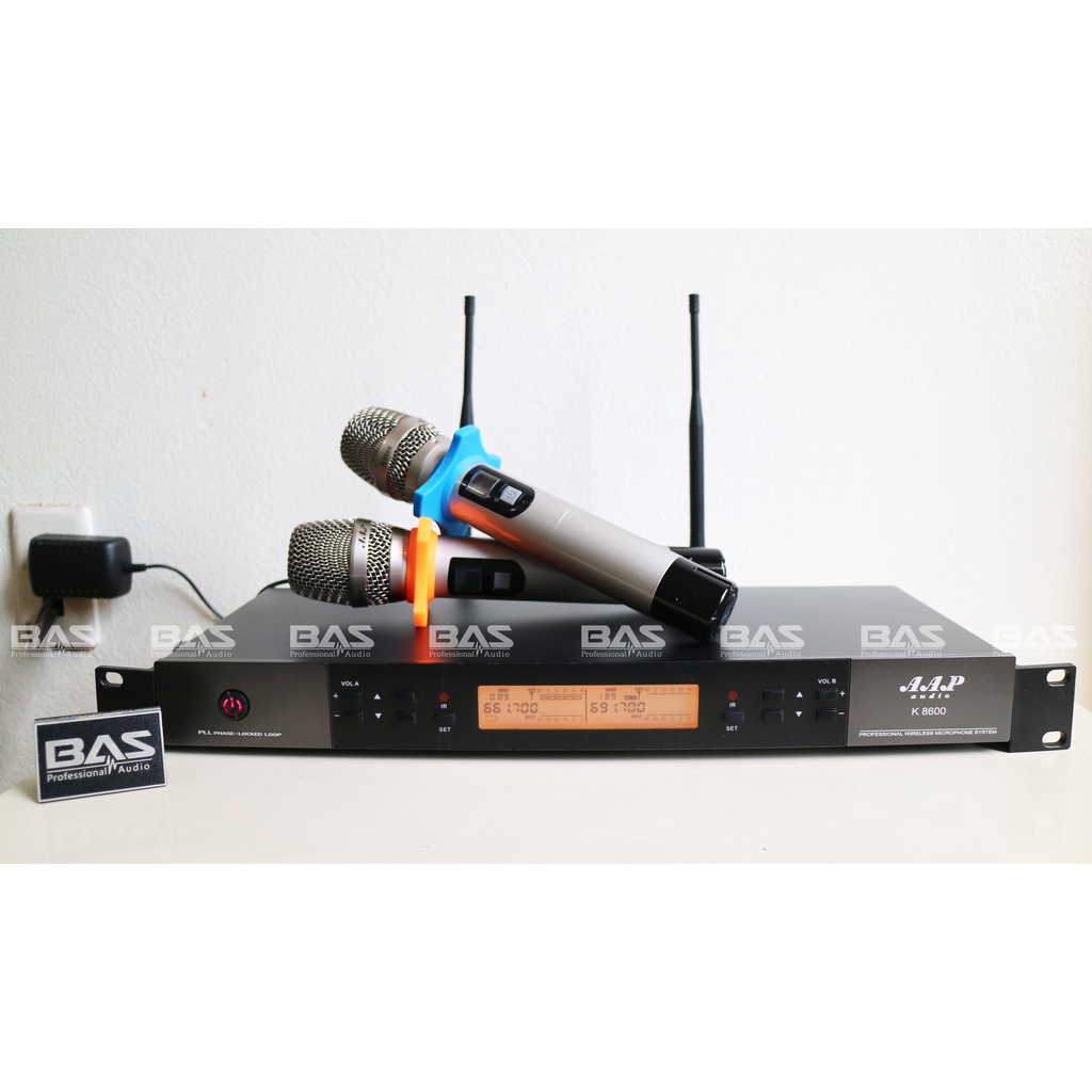 Micro không dây AAP K8600, mic hát karaoke chuyên nghiệp, míc hỗ trợ giọng hát hay hơn